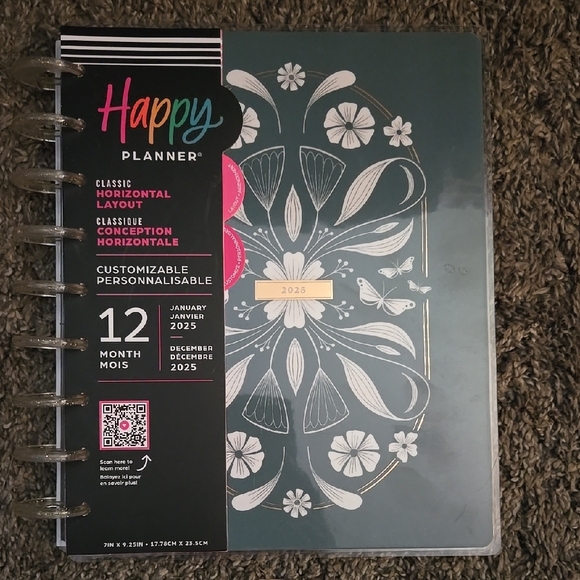 Happy Planner Other - Happy Planner 2025 Blue Floral Design